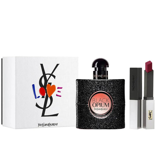 YSL Black Opium With Lipstick Gift Set