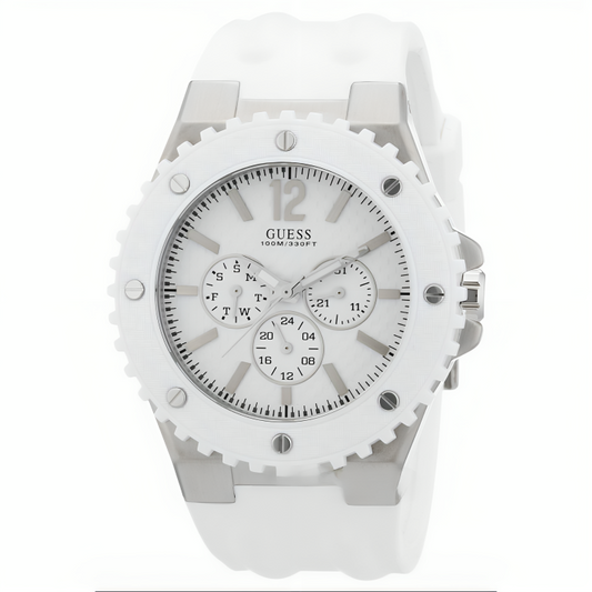 Guess OverDrive White Rubber Unisex Watch