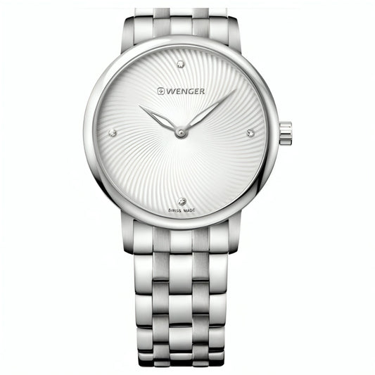 Wenger Urban Donnissima Crystal Silver Dial Watch